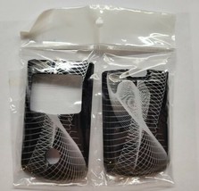 Motorola T720 T720i Front and Back Cover Black With White Swirls NOS - $11.87