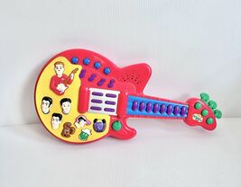 VTG The Wiggles Play Along Musical Sing &amp; Dance Red 16&quot; Guitar 2003 Spin... - $24.99
