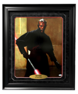 Ray Park Autographed Star Wars Darth Maul 16x20 Photo Framed JSA Lightsaber - £404.73 GBP