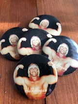 Lot of 5 Vintage 1985 Hulk Hogan Pins Original WWF Wrestling WWE - £7.83 GBP