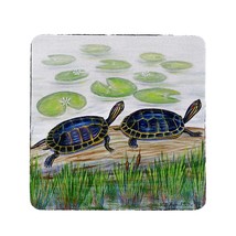 Betsy Drake Two Turtles Coaster Set of 4 - £27.75 GBP