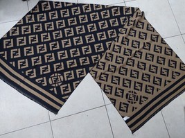 VINTAGE large scarf pashmina FF Korea design wool - £62.33 GBP