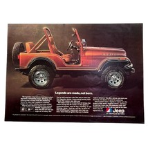 1980 Jeep Laredo Print Ad Vintage American Motors Legends are Made Not Born - £8.25 GBP