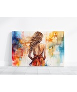 Beautiful Modern Woman Abstract Contemporary Painting Art, Trendy Hipste... - £19.55 GBP+