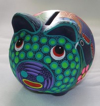 Clay Pig Piggy Bank Piglet Figurine Decorative Folk Art Great Gift Idea p8 - $15.83