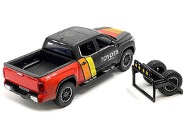 2023 Toyota Tundra TRD 4x4 Pickup Truck Black Red w Stripes w Sunroof Wheel Rack - £32.30 GBP