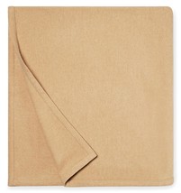 Sferra Vimmo Pebble Bed End Throw Blanket Tan 100% Merino Wool Soft 51"x90" NEW - $105.00