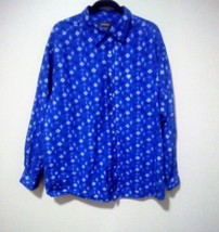 Ariat Shirt Mens XXLarge  Blue White Button Down Work Shirt - $23.28