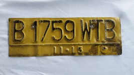 1 Pc Used Original Collectible License Car Plate B 1759 WTB Indonesia 20... - £47.21 GBP
