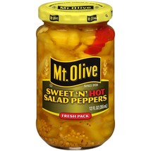 UPC 009300000901 - Mt. Olive Sweet 'N Hot Peppers - 12oz , Pack Of 4 Glass Jars - $23.09