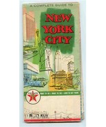 Texaco Complete Guide Map of New York 1961 Rand McNally  - £10.98 GBP