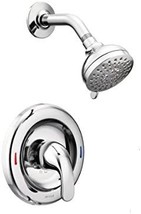 Moen 82604 Adler 1 Handle Tub &amp; Shower Faucet Nickel Finish Spot Resist,... - £81.77 GBP