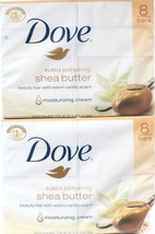 2 Packages Dove Purely Pampering Shea Butter Warm Vanilla 8 Count Beauty Bar - £35.30 GBP