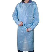 Disposable CPE 35 GSM Isolation Gowns Blue With finger hole 60 PACK - £37.19 GBP