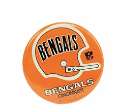 Sports pin button vtg NFL football pinback Cincinnati Bengals Boomer Esiason afl - £19.43 GBP