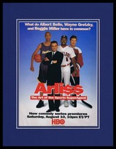 Arli$$ 1997 HBO Framed 11x14 ORIGINAL Advertisement Reggie Miller Wayne Gretzky - £27.62 GBP