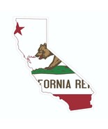 California State Map Outline with Flag Sticker, Decal, Vacation Sticker - £2.98 GBP+