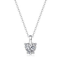 Galaxy Gold GG Heart Necklace, Sterling Silver Rhodium Plated, Genuine M... - $3,632.18 MXN