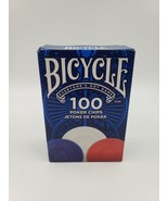 Bicycle Poker Chips 100 Interlocking Easy Stacking Chips in Casino-Style... - $200.50 MXN