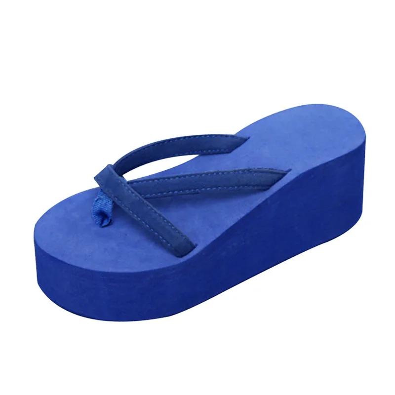 2024 Women Slippers Fashion Summer High Heel Slippers Beach  Flops Slipper  Plat - £33.68 GBP