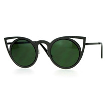 Round Cateye Sunglasses Metal Frame Super Cute Women&#39;s Eyewear - £8.07 GBP