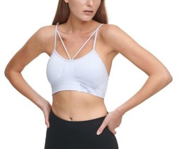 DKNY Womens Activewear Strappy Low Impact Sports Bra Color Lake Size XS - £31.78 GBP