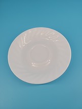 Corelle ELEGANCE Enhancements White Swirl SAUCER - $6.95