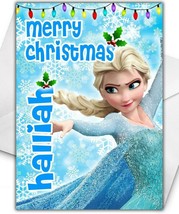 ELSA FROZEN Personalised Christmas Card - Disney Christmas Card - $4.10