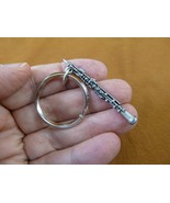 (M212-B1) Loree OBOE pewter KEY CHAIN JEWELRY love mini music instruments - $39.70 CAD
