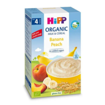 Hipp Banana Peach Organic Milk &amp; Cereal - 250 g - $14.69