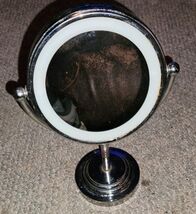 Conair Light Up Makeup Mirror Dual Side Concave Large Small Pedestal Bat... - $9.99