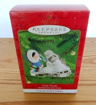 Hallmark Keepsake Christmas ornament 2000 Frosty Friends #21 Seal Eskimo Ice - £9.64 GBP