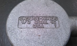 CROUSE HINDS GUALK-16; 1/2&quot;; EXPLOSION PROOF JUNCTION BOX - $29.95