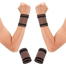 Copper Compression Wrist Compression Wrist Supports for Men and Women Tennis Spo - $16.99