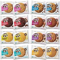 Lenny &amp; Larry&#39;s The Complete Cookie, 8 Flavor Variety Pack, Soft Baked, 16g Plan - £33.39 GBP