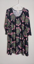 Simply Southern Knit Dress Womens Navy Blue Pink Turtles Comfort Size M - $321.49 MXN
