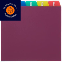 Oxford Poly Index Card Guides, Alphabetical, A-Z, 4&quot; x 6&quot;, Assorted Colors  - £15.74 GBP