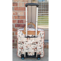  Paris Suitcase with wheels 17&quot;   Paris Scenes Carry-On Bag Luggage with wheels - $69.99