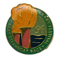 1996 Kentucky Derby Festival Great Steamboat Race Horse Racing Lapel Hat Pin - $9.95