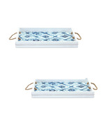 Wooden Tie-Dye Design Tray (Set of 2) - 463714 - $1,241.74 MXN