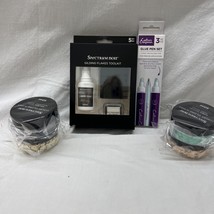Crafters Companion Gilding Flake Kit 6 Pcs Tool Glue Pens 4 Flakes Black... - $26.99