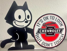 Felix Chevrolet Laser Cut Flange Metal Signs - $1,471.92 MXN