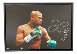 Floyd Mayweather Jr Signed Framed 22x32 Boxing Spotlight Canvas - £306.57 GBP