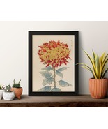 Chrysanthemum Flower, Japanese Art Print, Floral Illustration, Poster an... - £9.50 GBP+