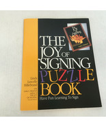 The joy of signing puzzle book have fun learning to sign homeschool lear... - $19.75