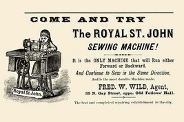 The Royal St. John Sewing Machine - Art Print - $21.99+