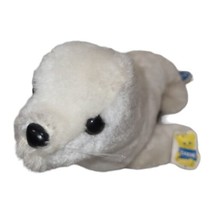 Vintage Dakin Finnegan White Baby Seal Pup Plush Stuffed Animal Nutshells 1976 - £10.91 GBP