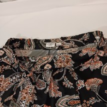 Cato Elastic Waist Women's 14/18W Multicolor Paisley Flower Midi Pull-On Skirt image 9