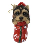 Yorkshire Terrier Yorkie Puppy In Sock Holiday Fest Christmas Ornament F... - $281.97 MXN