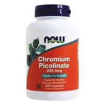 NOW Foods Chromium Picolinate 200 mcg., 250 Capsules - £10.58 GBP